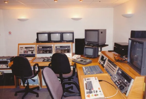 Vintage edit suite at Cardinal broadcast studios