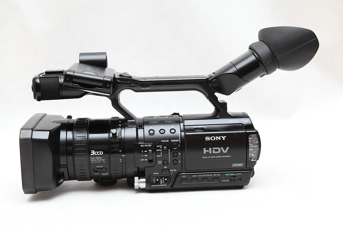 Compact SONY HVR Z1 camcorder designed for professional videography with superior performance.