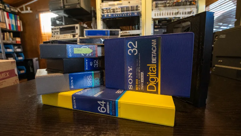 Professional film capture tape transfer facility at Cardinal Broadcast