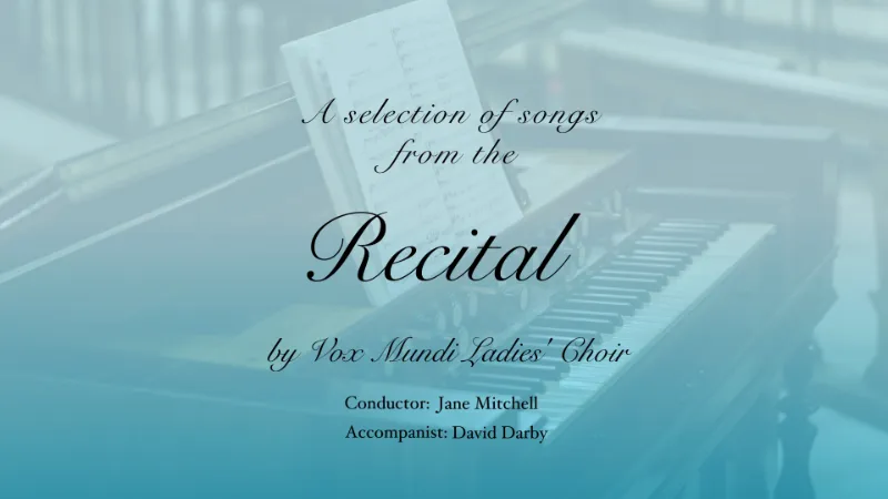 Vox Mundi Recital Poster