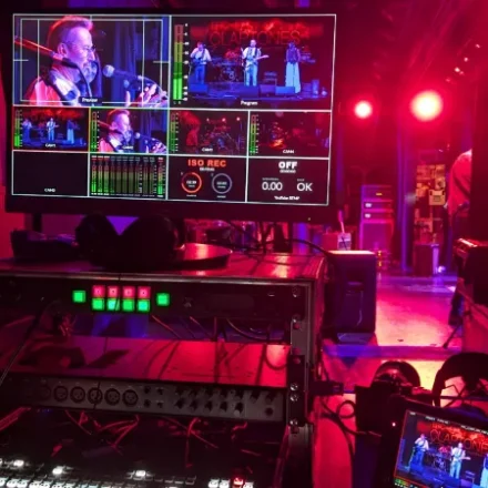 Camera set up for a Eric & The Claptones Gig