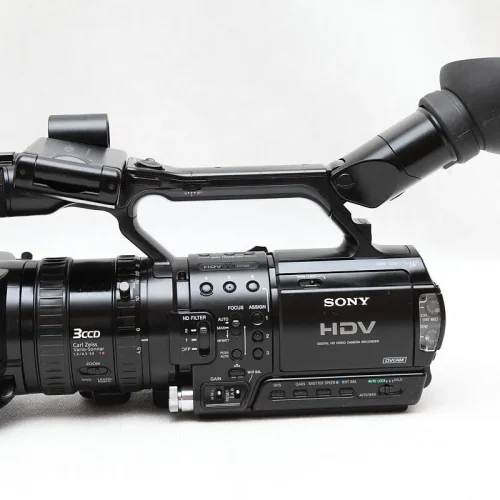 Compact SONY HVR Z1 camcorder designed for professional videography with superior performance.